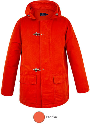 Veste islander parka marin pour homme couleur paprika